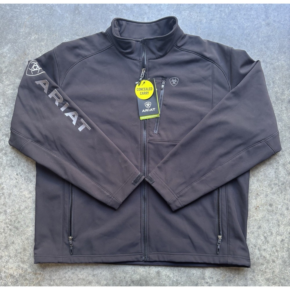 Ariat Logo 2.0 Softshell Jacket Concealed Carry Patriot Zip Up Coat Size 2XL
